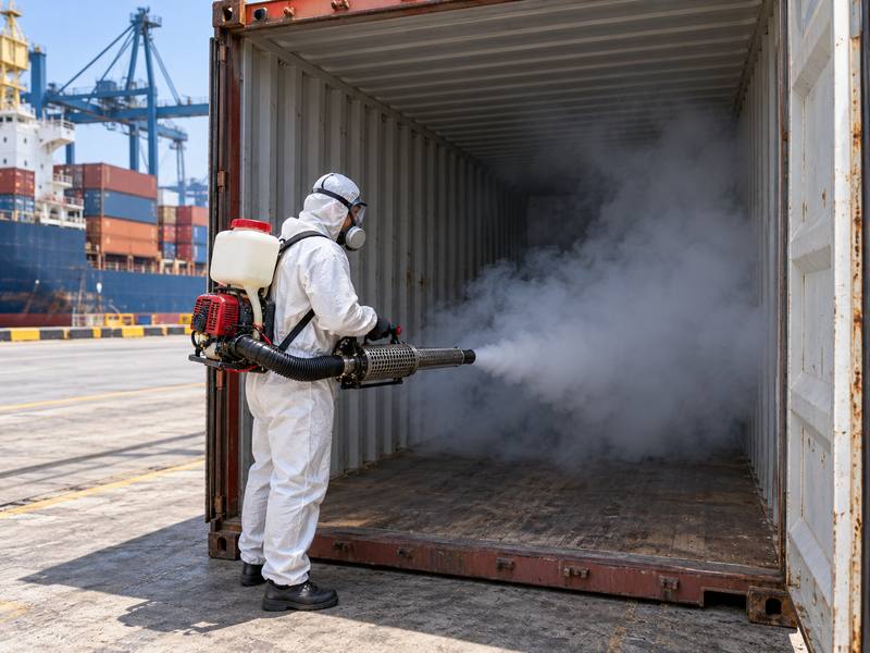 Container fumigation